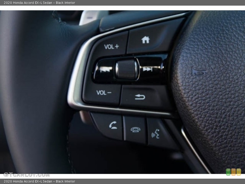 Black Interior Steering Wheel for the 2020 Honda Accord EX-L Sedan #139090108