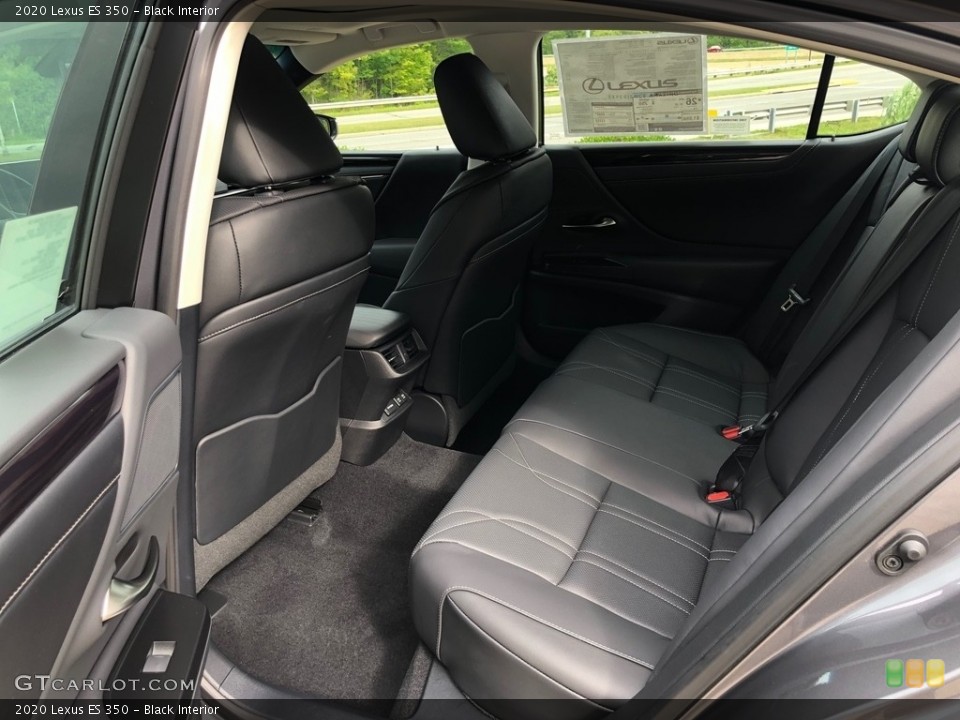 Black Interior Rear Seat for the 2020 Lexus ES 350 #139093242