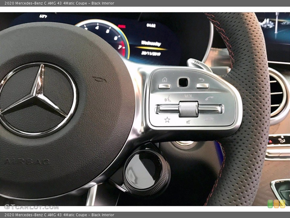 Black Interior Steering Wheel for the 2020 Mercedes-Benz C AMG 43 4Matic Coupe #139100293