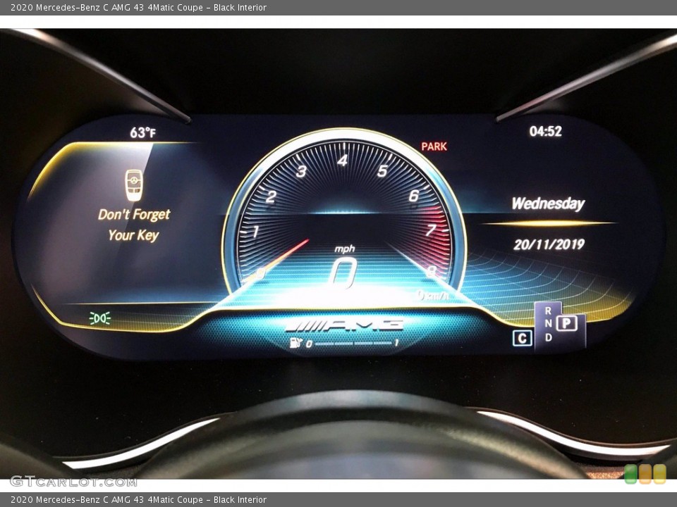 Black Interior Gauges for the 2020 Mercedes-Benz C AMG 43 4Matic Coupe #139100314