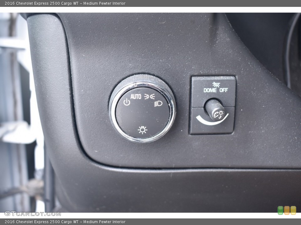 Medium Pewter Interior Controls for the 2016 Chevrolet Express 2500 Cargo WT #139103380