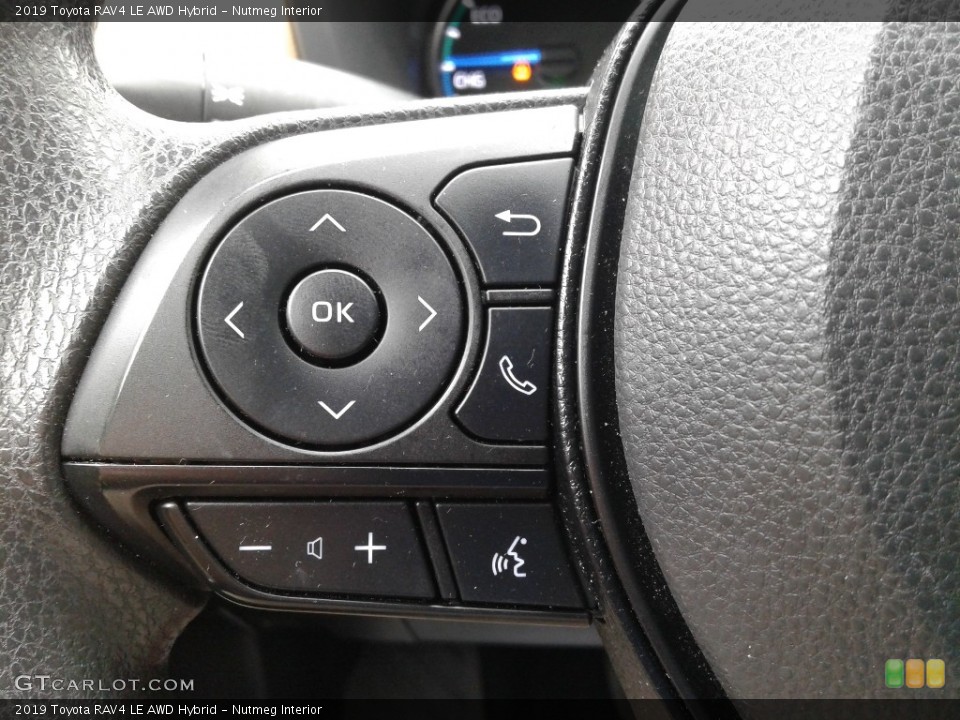 Nutmeg Interior Steering Wheel for the 2019 Toyota RAV4 LE AWD Hybrid #139104349