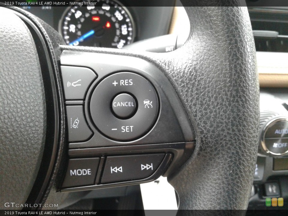 Nutmeg Interior Steering Wheel for the 2019 Toyota RAV4 LE AWD Hybrid #139104379