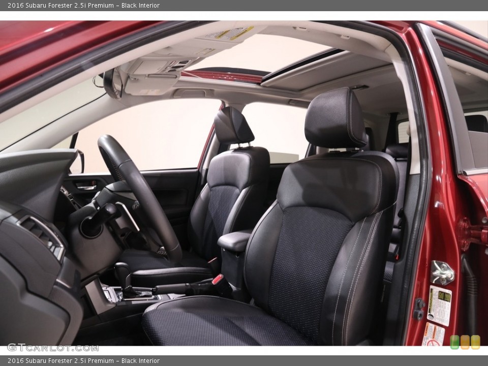 Black Interior Front Seat for the 2016 Subaru Forester 2.5i Premium #139106245