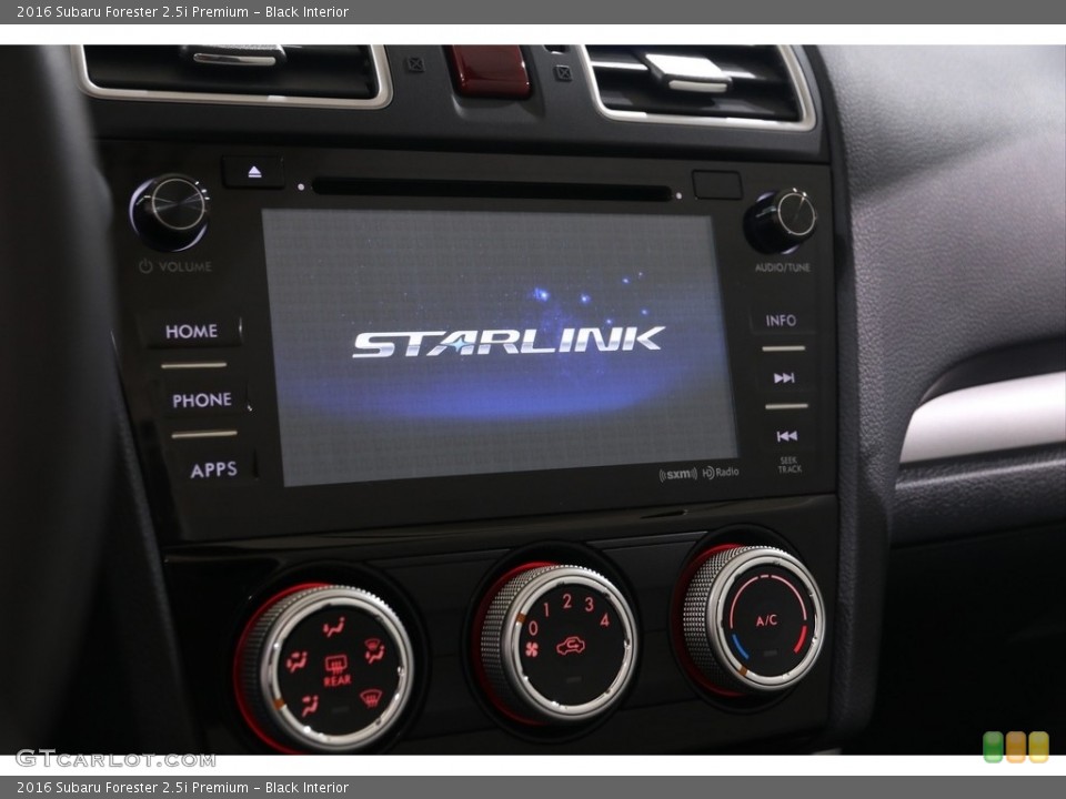 Black Interior Controls for the 2016 Subaru Forester 2.5i Premium #139106374