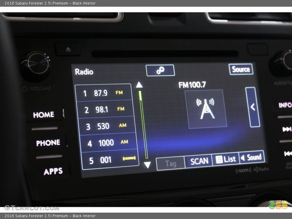 Black Interior Audio System for the 2016 Subaru Forester 2.5i Premium #139106443
