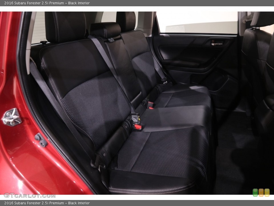 Black Interior Rear Seat for the 2016 Subaru Forester 2.5i Premium #139106587