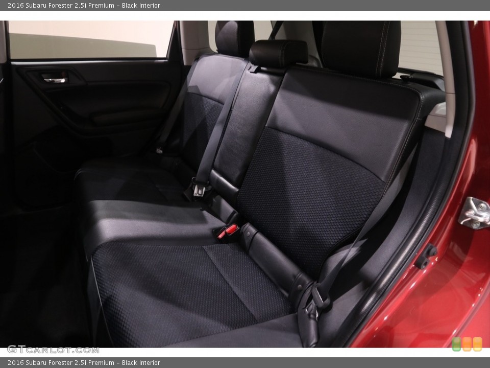 Black Interior Rear Seat for the 2016 Subaru Forester 2.5i Premium #139106611