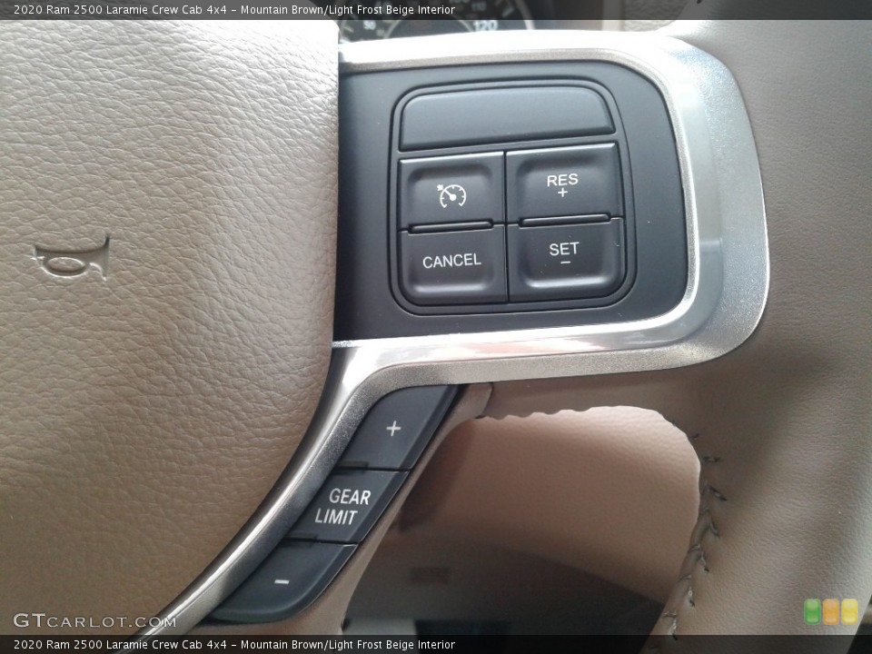 Mountain Brown/Light Frost Beige Interior Steering Wheel for the 2020 Ram 2500 Laramie Crew Cab 4x4 #139107697
