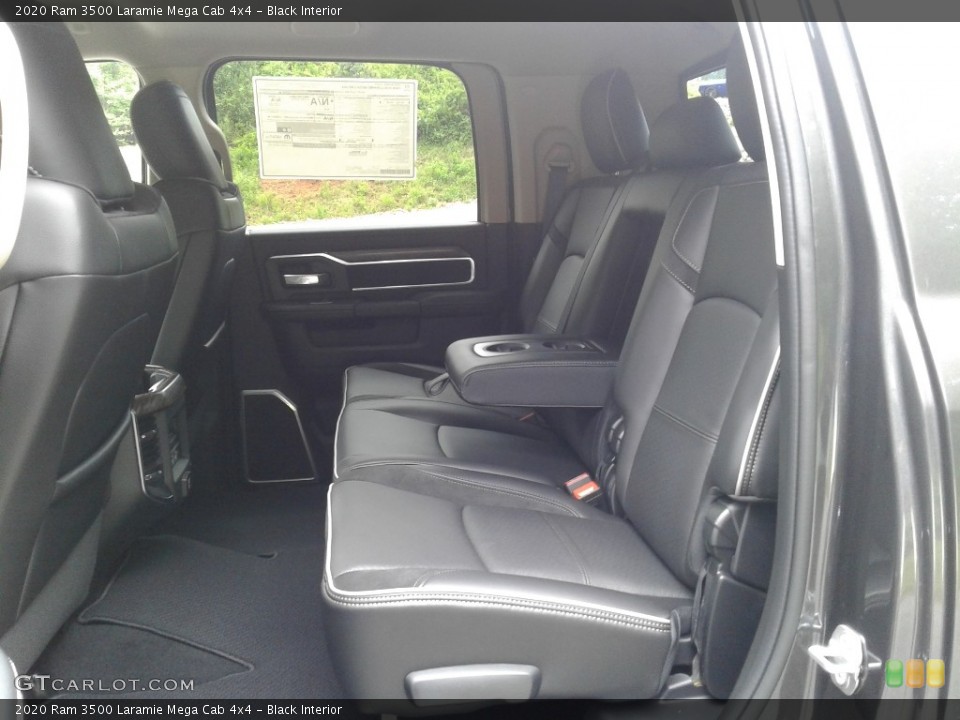 Black Interior Rear Seat for the 2020 Ram 3500 Laramie Mega Cab 4x4 #139108960