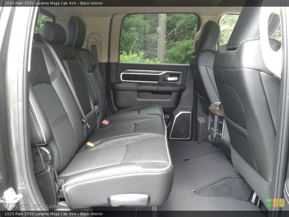 Black Interior Rear Seat for the 2020 Ram 3500 Laramie Mega Cab 4x4 #139109014