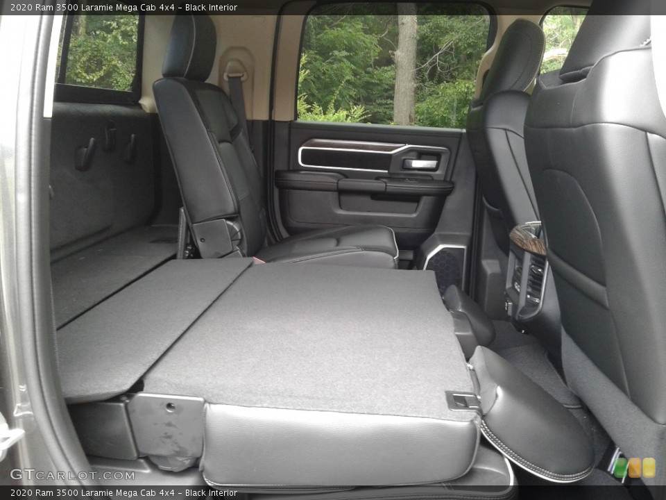 Black Interior Rear Seat for the 2020 Ram 3500 Laramie Mega Cab 4x4 #139109032