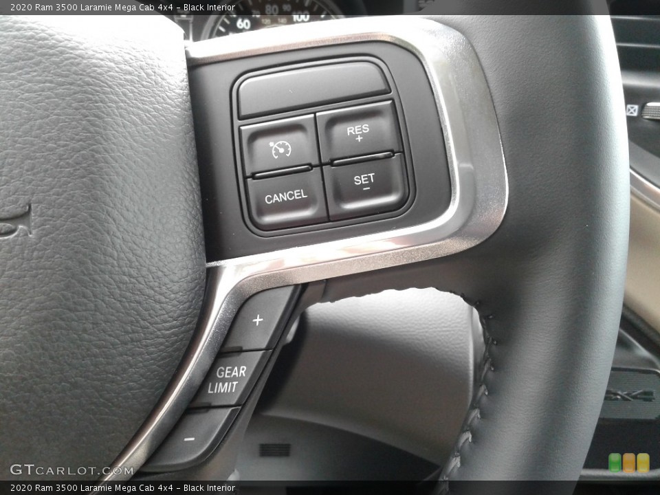 Black Interior Steering Wheel for the 2020 Ram 3500 Laramie Mega Cab 4x4 #139109086