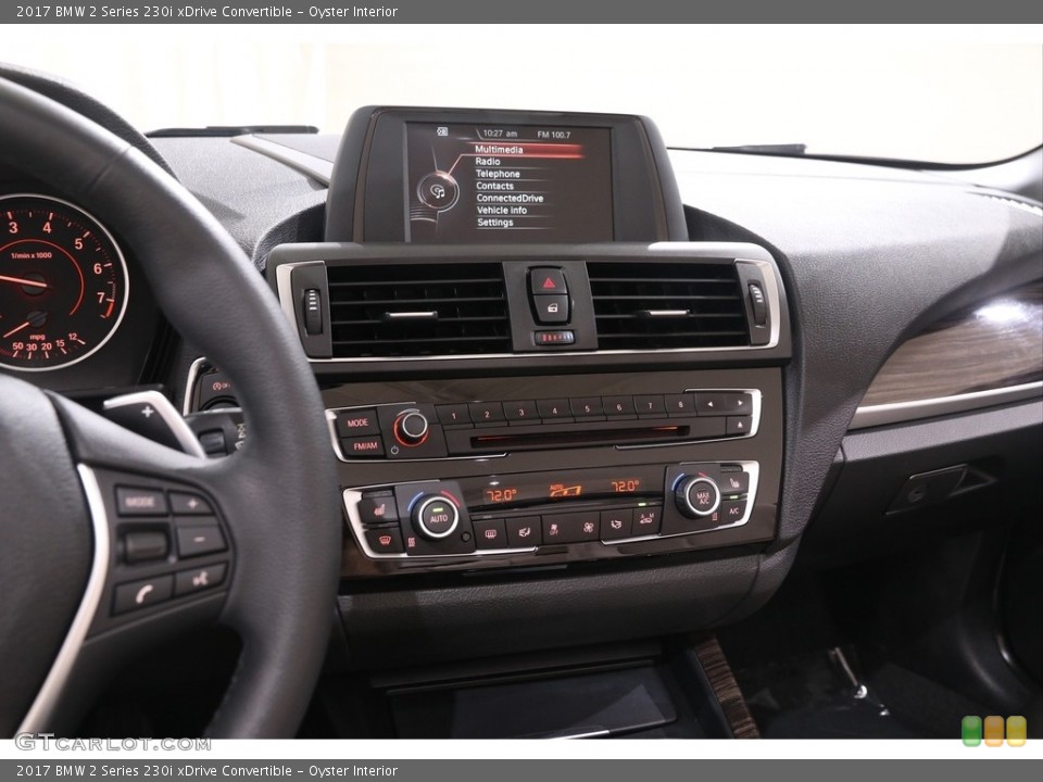 Oyster Interior Controls for the 2017 BMW 2 Series 230i xDrive Convertible #139109824