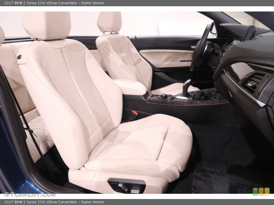 Oyster Interior Front Seat for the 2017 BMW 2 Series 230i xDrive Convertible #139109905