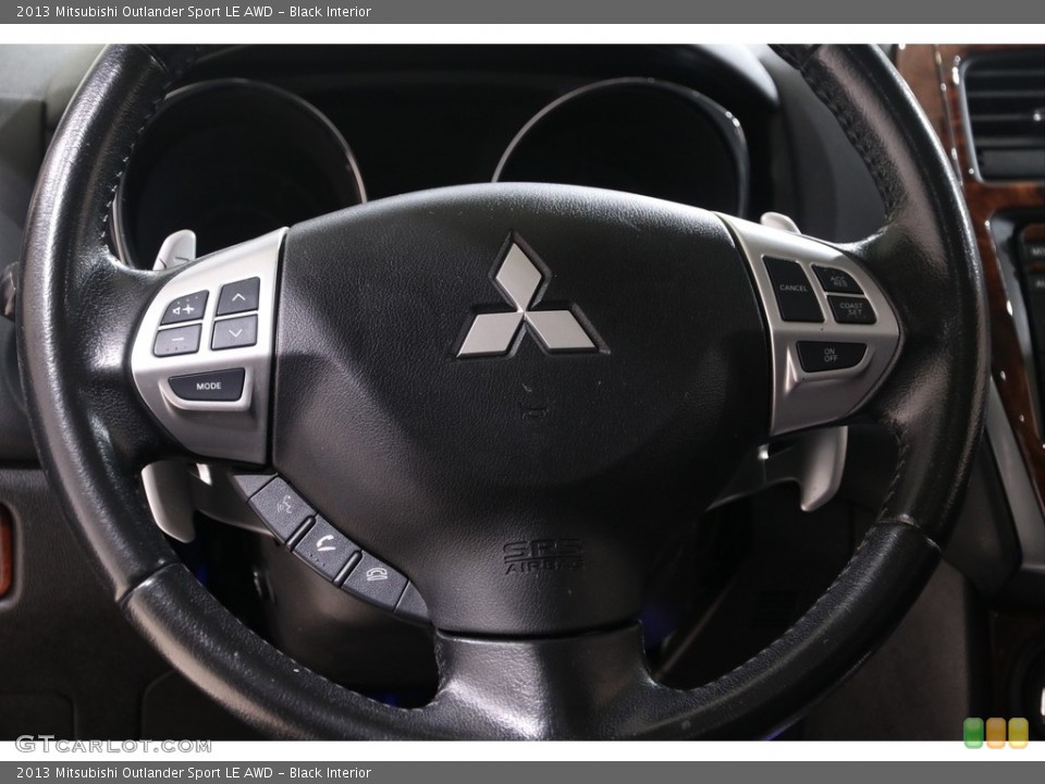 Black Interior Steering Wheel for the 2013 Mitsubishi Outlander Sport LE AWD #139112527