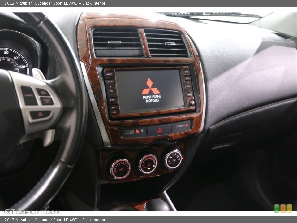 Black Interior Controls for the 2013 Mitsubishi Outlander Sport LE AWD #139112542
