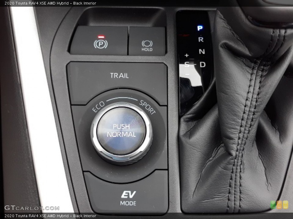 Black Interior Controls for the 2020 Toyota RAV4 XSE AWD Hybrid #139116280