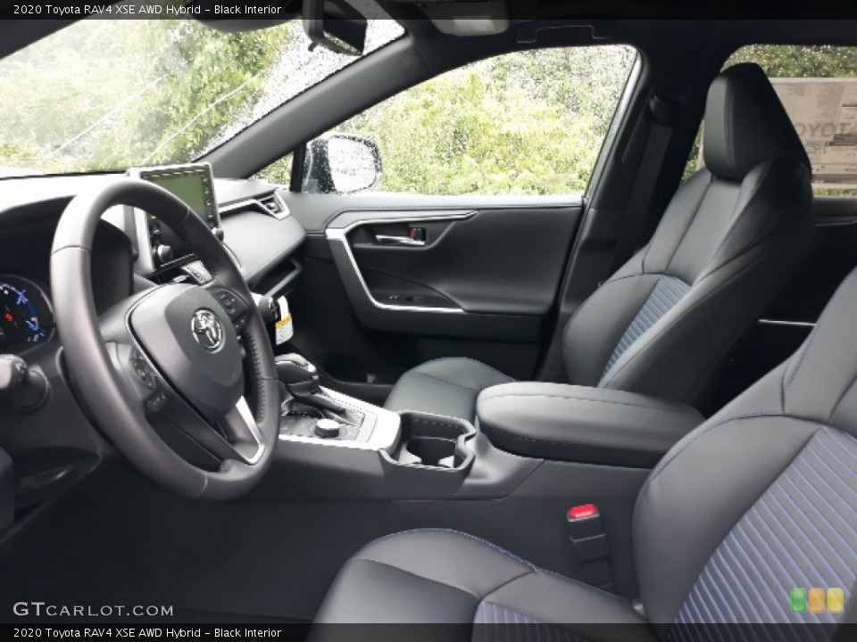 Black Interior Front Seat for the 2020 Toyota RAV4 XSE AWD Hybrid #139116358