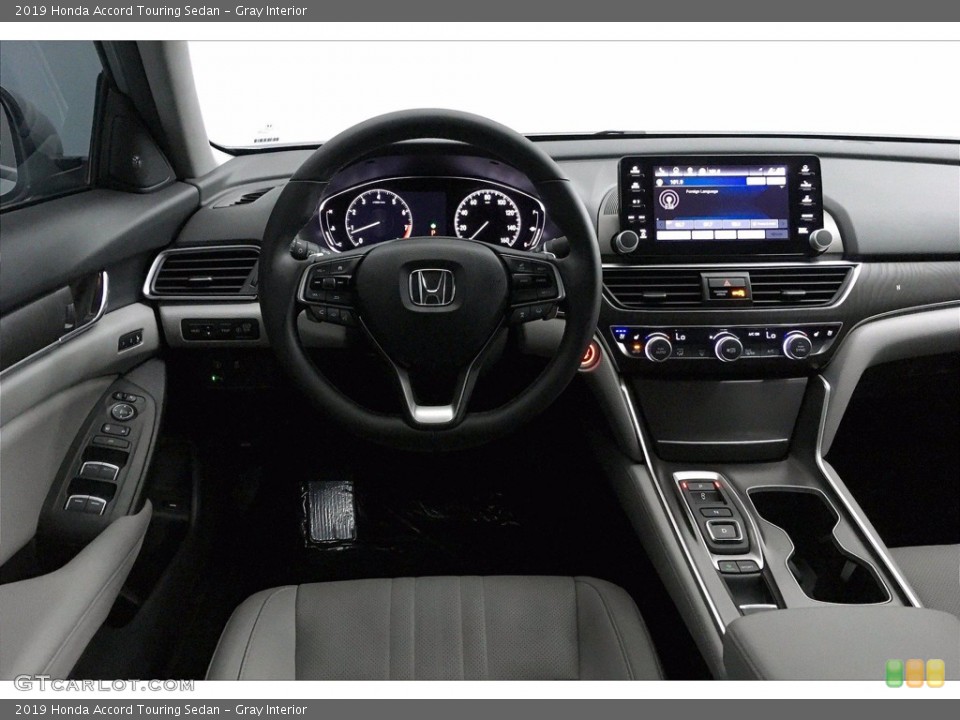 Gray Interior Dashboard for the 2019 Honda Accord Touring Sedan #139116607