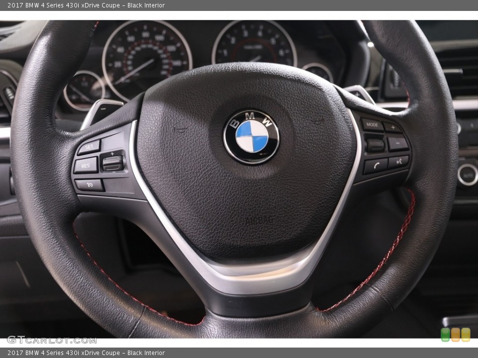 Black Interior Steering Wheel for the 2017 BMW 4 Series 430i xDrive Coupe #139117489