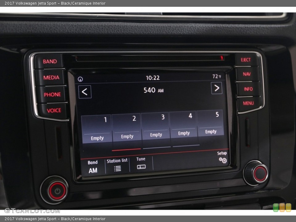 Black/Ceramique Interior Audio System for the 2017 Volkswagen Jetta Sport #139118638