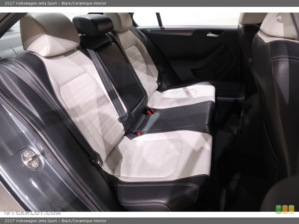 Black/Ceramique Interior Rear Seat for the 2017 Volkswagen Jetta Sport #139118767