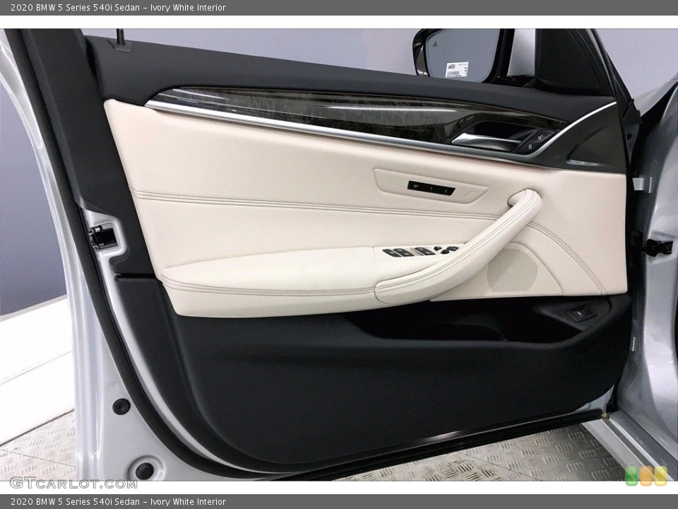 Ivory White Interior Door Panel for the 2020 BMW 5 Series 540i Sedan #139120990