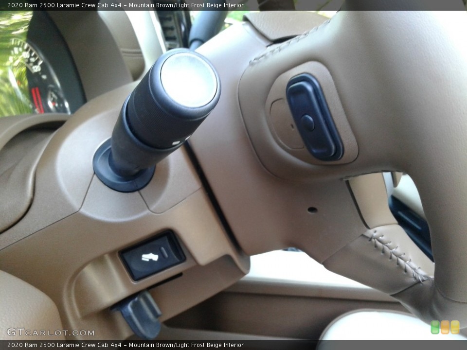 Mountain Brown/Light Frost Beige Interior Steering Wheel for the 2020 Ram 2500 Laramie Crew Cab 4x4 #139121998