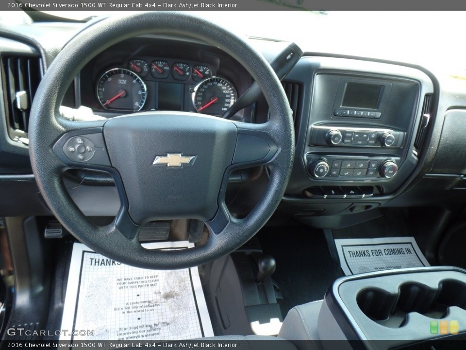 Dark Ash/Jet Black Interior Dashboard for the 2016 Chevrolet Silverado 1500 WT Regular Cab 4x4 #139136565
