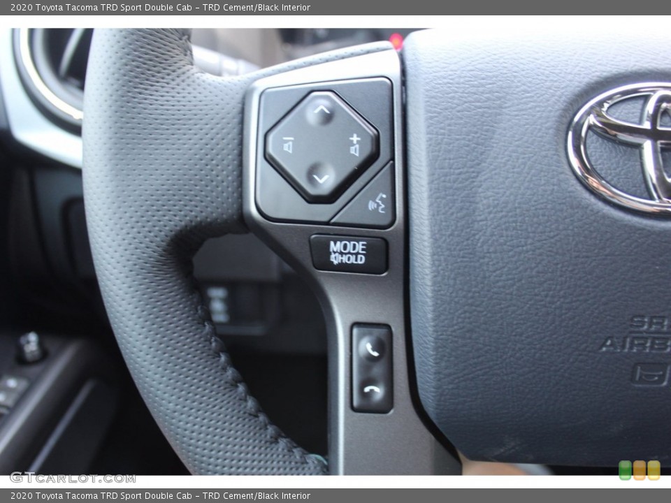 TRD Cement/Black Interior Steering Wheel for the 2020 Toyota Tacoma TRD Sport Double Cab #139138091