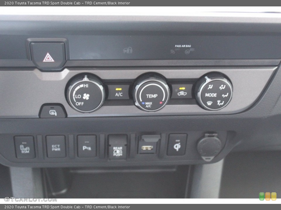 TRD Cement/Black Interior Controls for the 2020 Toyota Tacoma TRD Sport Double Cab #139138199