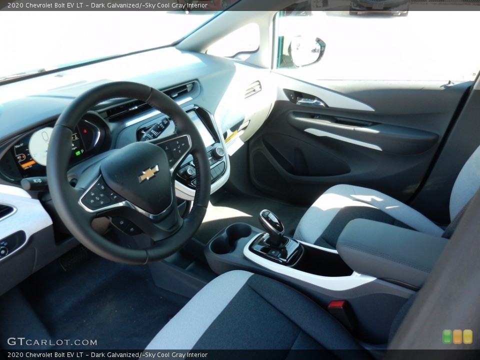 Dark Galvanized/­Sky Cool Gray Interior Front Seat for the 2020 Chevrolet Bolt EV LT #139138706