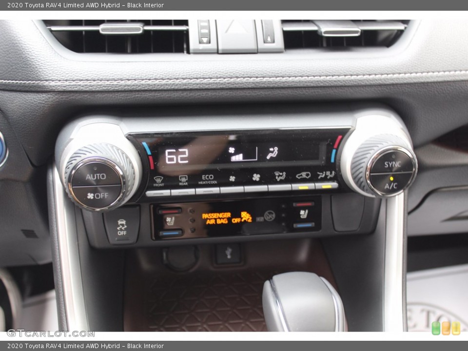 Black Interior Controls for the 2020 Toyota RAV4 Limited AWD Hybrid #139139159