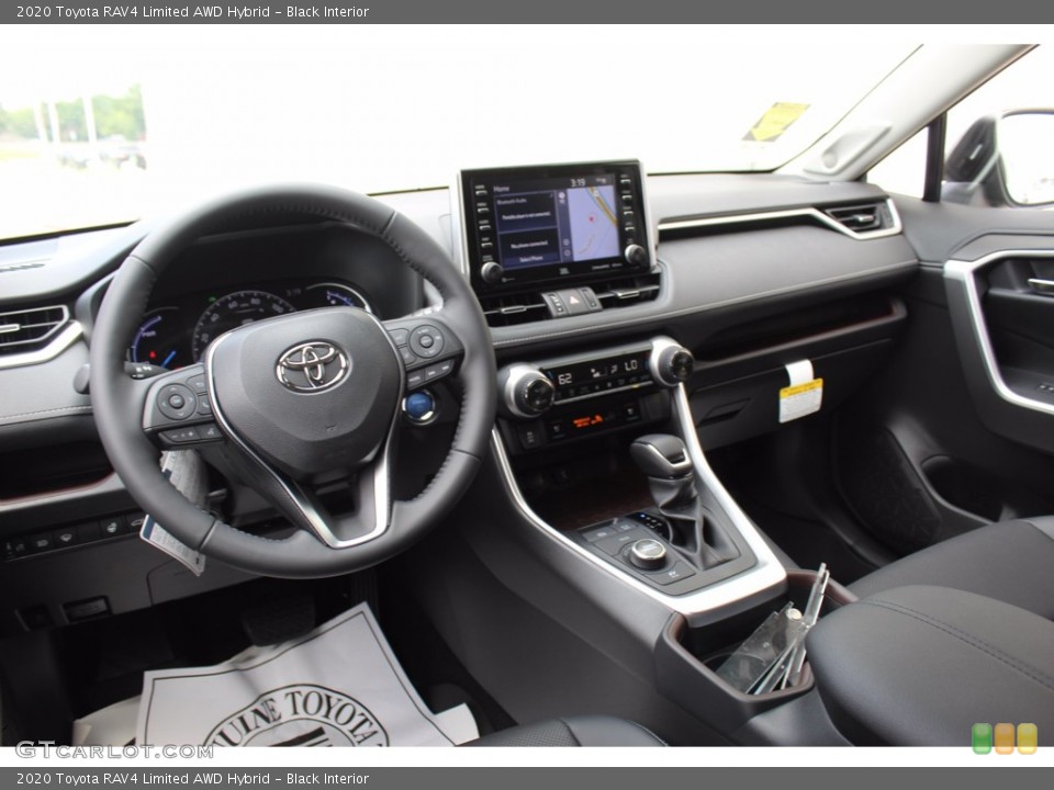 Black Interior Dashboard for the 2020 Toyota RAV4 Limited AWD Hybrid #139139231