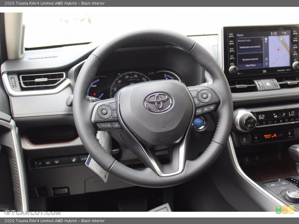 Black Interior Steering Wheel for the 2020 Toyota RAV4 Limited AWD Hybrid #139139249