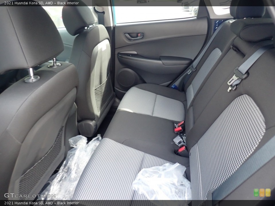 Black Interior Rear Seat for the 2021 Hyundai Kona SEL AWD #139139291