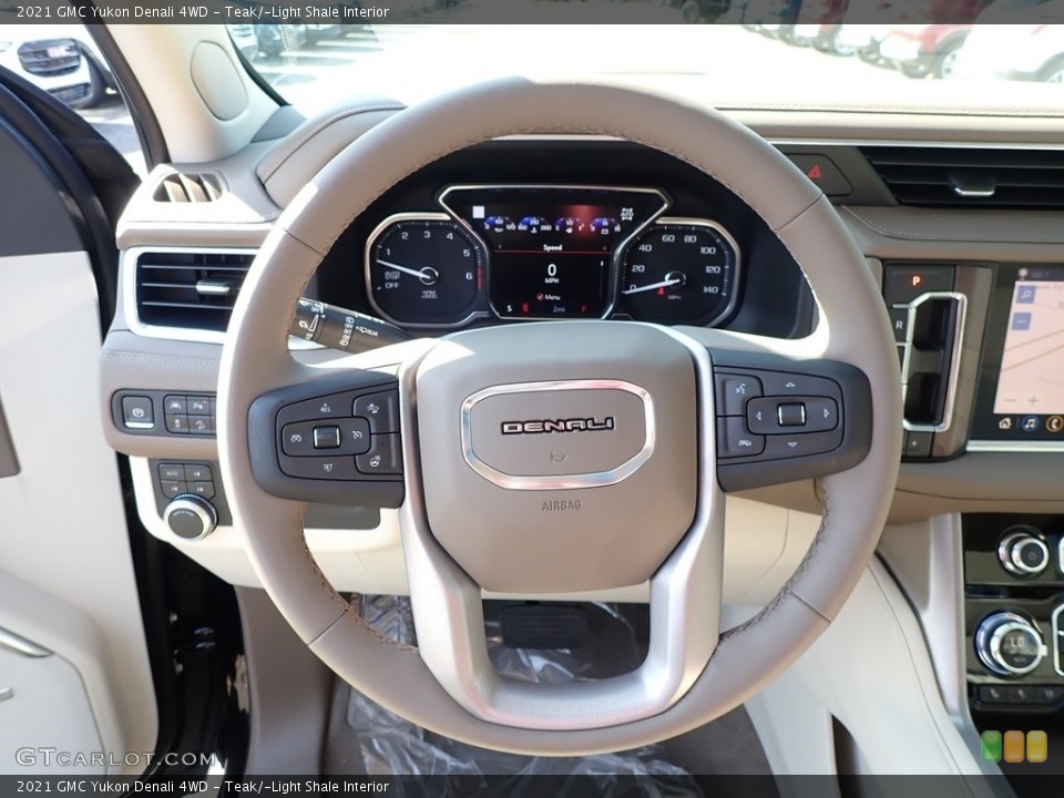 Teak/­Light Shale Interior Steering Wheel for the 2021 GMC Yukon Denali 4WD #139141994