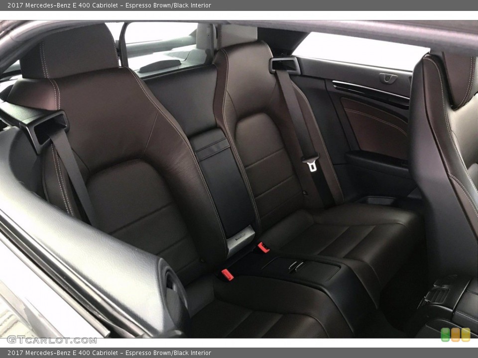 Espresso Brown/Black Interior Rear Seat for the 2017 Mercedes-Benz E 400 Cabriolet #139146593