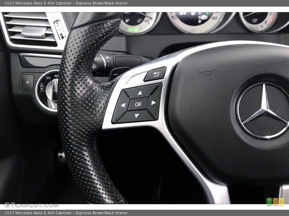 Espresso Brown/Black Interior Controls for the 2017 Mercedes-Benz E 400 Cabriolet #139146692