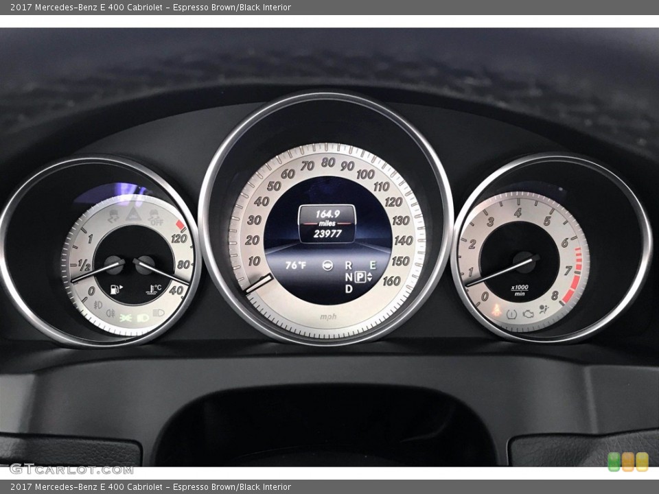 Espresso Brown/Black Interior Gauges for the 2017 Mercedes-Benz E 400 Cabriolet #139146728