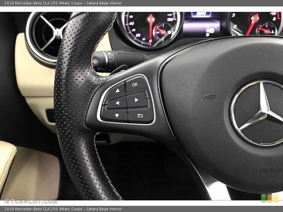 Sahara Beige Interior Steering Wheel for the 2019 Mercedes-Benz CLA 250 4Matic Coupe #139147370