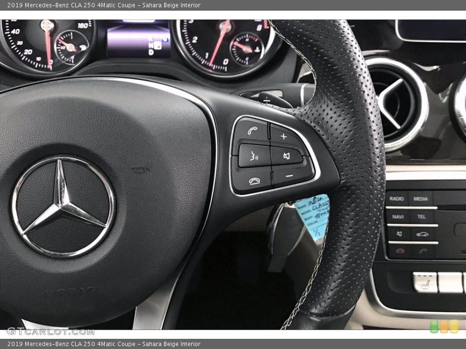 Sahara Beige Interior Steering Wheel for the 2019 Mercedes-Benz CLA 250 4Matic Coupe #139147391
