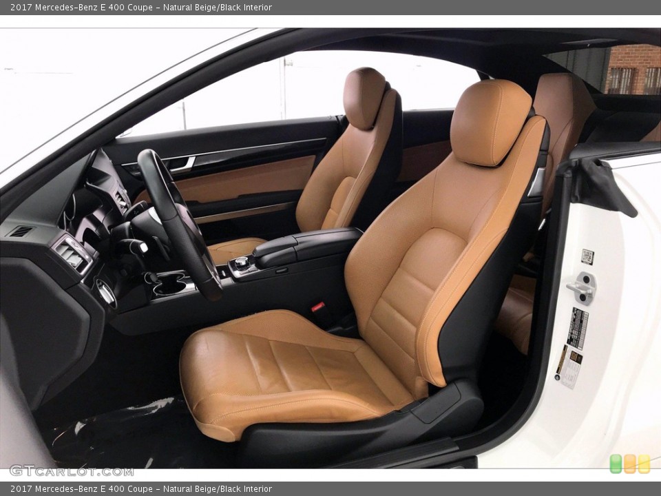 Natural Beige/Black 2017 Mercedes-Benz E Interiors