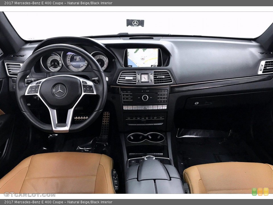 Natural Beige/Black Interior Dashboard for the 2017 Mercedes-Benz E 400 Coupe #139148564