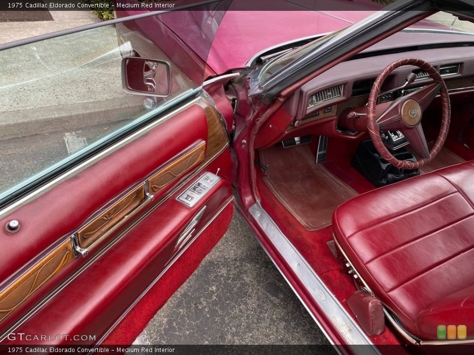 Medium Red Interior Door Panel for the 1975 Cadillac Eldorado Convertible #139149260