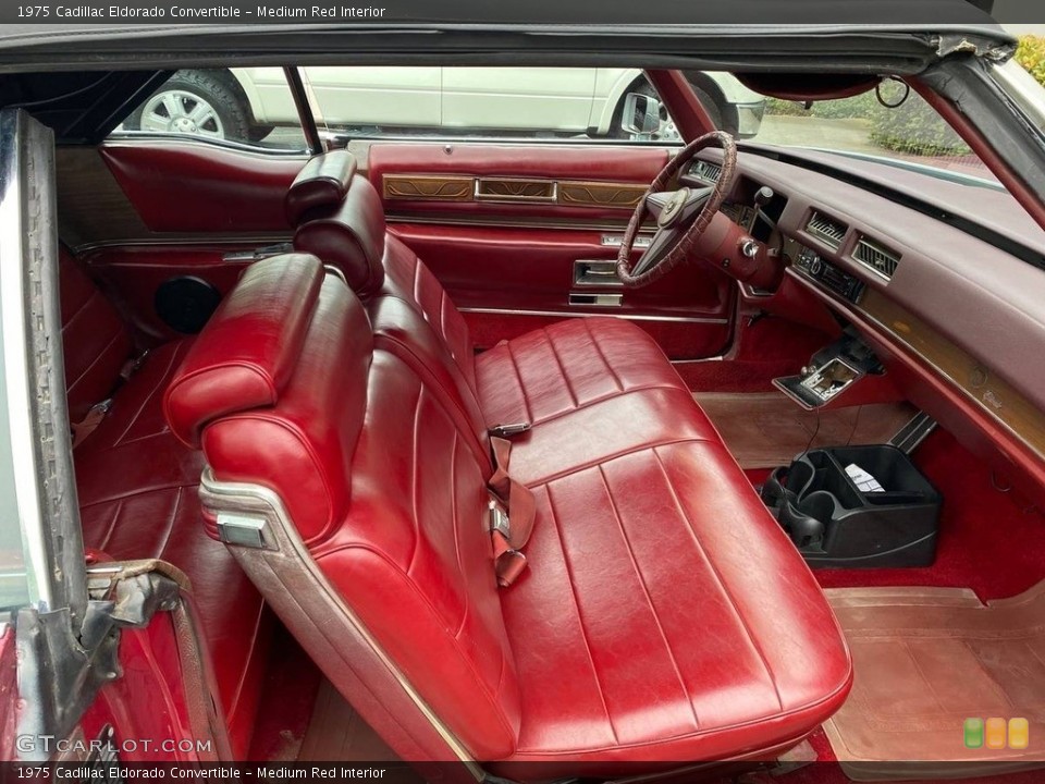 Medium Red 1975 Cadillac Eldorado Interiors