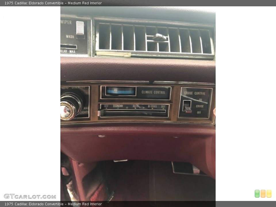 Medium Red Interior Controls for the 1975 Cadillac Eldorado Convertible #139149284