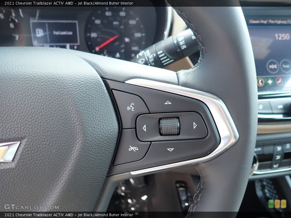 Jet Black/Almond Butter Interior Steering Wheel for the 2021 Chevrolet Trailblazer ACTIV AWD #139150001