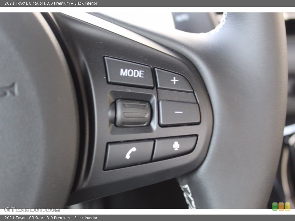 Black Interior Steering Wheel for the 2021 Toyota GR Supra 3.0 Premium #139150769